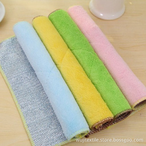 Dual-Functional Kitchen Cleaning Cloth Dish Towel for Stubborn Stains